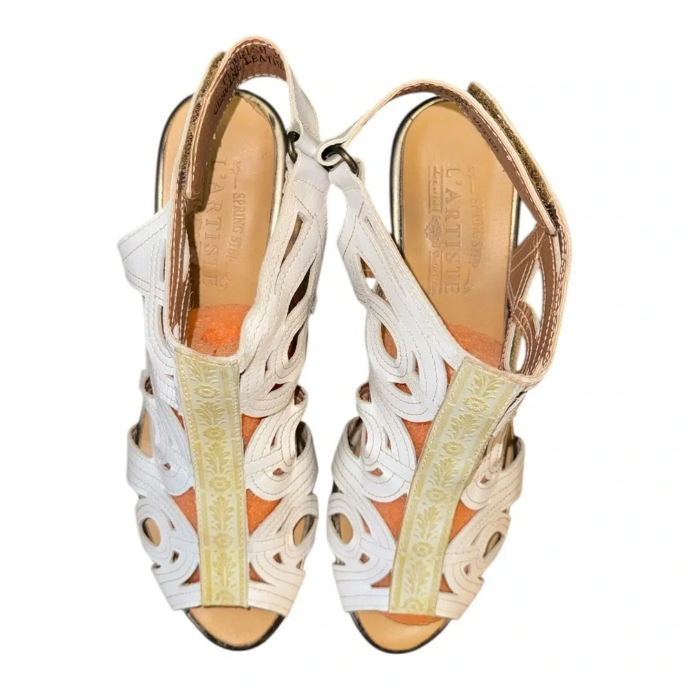 Spring Step L'Artiste "Flourish" Gladiator Sandals Women’s Size 8.5 - Picture 6 of 10